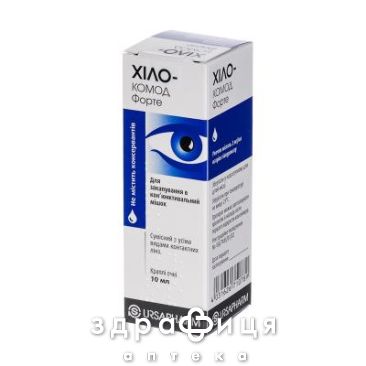 Хiло-комод форте крап очнi 2мг/мл 10мл вітаміни для очей (зору)