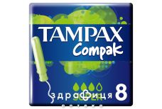 Тамп TAMPAX regular compak №8 тампоны