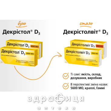 Декристол d3 таб 2000мо №30 - 2