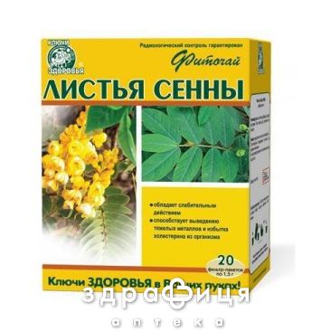 Фиточай ключи здоровья сенны листья 1,5г №20