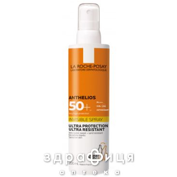 La roche posay антгелиос спрей солнцезащит ультралегкий д/кожи spf50+ 200мл