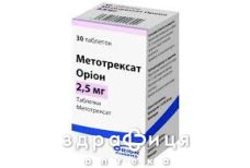 Метотрексат орион таб 2.5мг №30 Противоопухолевый препарат