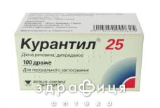 Курантил 25 др. 25 мг №100