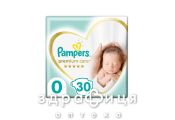 Підгузники памп premium care newborn до 3кг №30