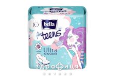 Прокладки bella teens ultra sensitive extra soft №10 Гігієнічні прокладки