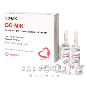 Изо-мик конц д/инф 0,1% 10мл №10 Препарат при сердечной недостаточности