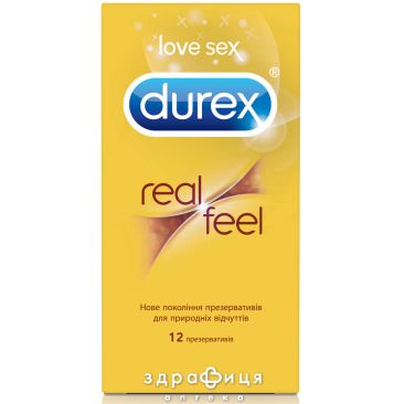 Презервативы Durex (Дюрекс) real feel №12