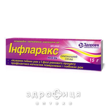Инфларакс мазь д/наруж прим 15г мазь для заживления ран