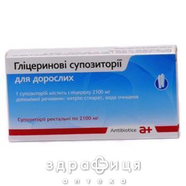 Глицериновые супп рект д/взрос 2100мг стрип №12 слабительное