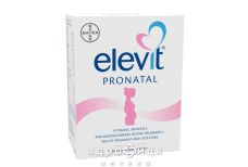 Елевiт пронаталь таблетки вкриті оболонкою №100 (20х5) вітаміни для вагітних