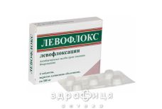Левофлокс таб п/о 500мг №5 антибиотики