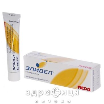 Елiдел крем д/зовн застос 1% 15г мазь від алергії