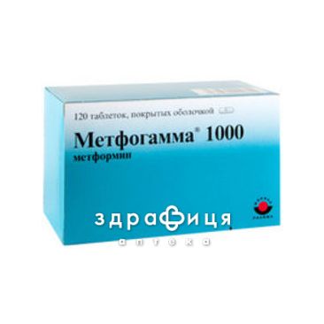 Метфогамма 1000 таб п/о 1000мг №120 препарат от диабета