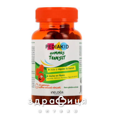 PEDIAKID GOMMES TRANSIT ПАСТИЛКИ ЖЕВ Д/ПОДДЕРЖ ПИЩЕВАР С КЛЕТЧАТ PK41 №60