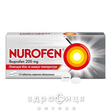 Нурофен таблетки 200мг №12 анальгетики