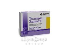 Толперил-Здоровье р-р д/ин 1мл №5 нестероидный противовоспалительный препарат