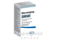 Метипред пор. лiофiл. д/п р-ну д/iн. 250 мг фл. №1 таблетки для щитовидки