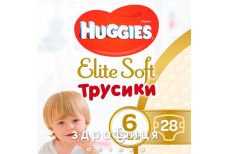 ПОДГУЗНИКИ HUGGIES ELITE SOFT Р6 (16-22КГ) №28