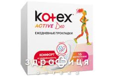 Прокл Kotex (Котекс) deo active extra ежед №16