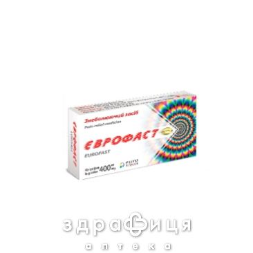 Еврофаст капс 400мг №10 анальгетики