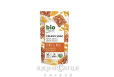 Bio naturell крем-мыло мед/молоко дой-пак 500мл мыло