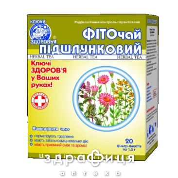 Фiточай ключi здоров'я пiдшлунковий з материнкою 1,5г №20