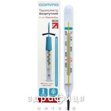 Термометр gamma thermo eco б/ртут стекл