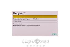 ЦЕРУКАЛ Д/ИН 10МГ/2МЛ 2МЛ №10 /N/ таблетки от тошноты противорвотные препараты