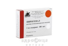 Пiрогенал р-н для в/м iн. 100 мкг/мл амп. №10 противірусні препарати