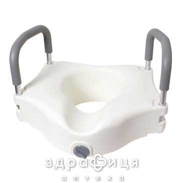 Сидiння-надставка на унітаз з поручнями вис 12см rd-care-b06 (kjt-407)