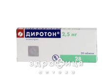 Диротон таб 2,5мг №28 - таблетки от повышенного давления (гипертонии)