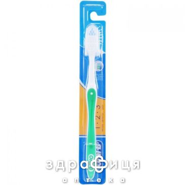 Зубна щітка oral-b 1 2 3 чистота /свiжiсть 40 medium