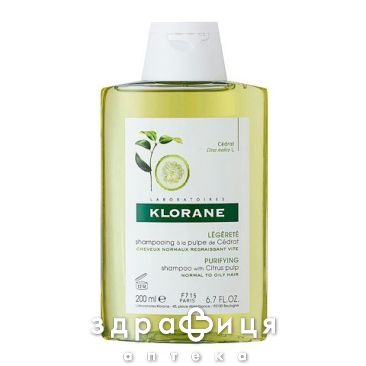 Klorane 227542 шампунь цитрон 200мл