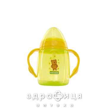 Baby team поїльник з трубочкой та ручками 250мл 5003