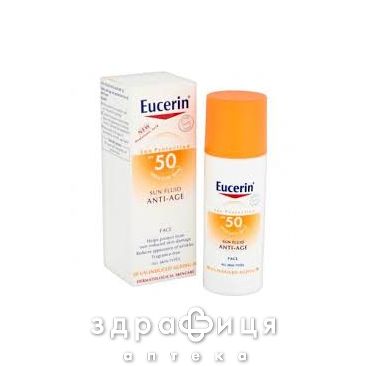 Eucerin (Юцерин) флюид солнцезащ антивозр д/лица spf50 50мл 87934