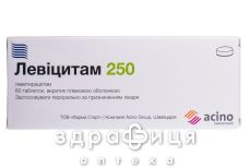 Левiцитам 250 таб в/о 250мг №60