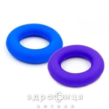 Эспандер кистевой кольцо os-013r жосткое синее