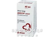 Дикор лонг таб 40мг №50 (50х1) Препарат при сердечной недостаточности
