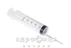 Шприц Medicare инъекц однораз 3-х комп 50мл с иглой 1,2х38мм