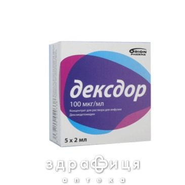 Дексдор конц д/р-на д/інф 100мкг/мл 2мл №5 снодійне