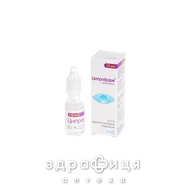 Ципрофарм кап гл/уш 0,3% 10мл ушные капли
