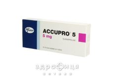 Аккупро таблетки вкриті плівковою оболонкою 5 мг №30