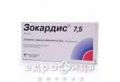 Зокардiс 7,5мг таб в/о 7,5мг №28 таблетки від тиску