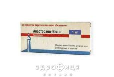 Анастрозол-виста таблетки покрытые оболочкой 1мг №28