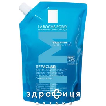 La roche posay эфаклар гель-мусс рефіл д/очищ пробл шкіри 400мл