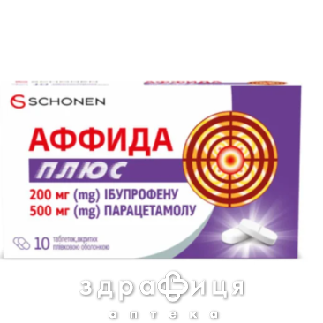 Аффида плюс таб №10 обезболивающее