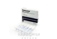 Сомазина р-н д/iн. 500 мг амп. 4 мл №5 таблетки для пам'яті