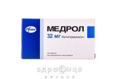 МЕДРОЛ, таблетки 32 мг блiстер №20