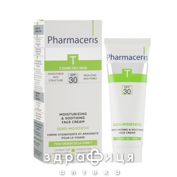 PHARMACERIES T КРЕМ ИНТЕНС УВЛАЖ SEBOMATT-MOISTATIK 50МЛ антивозрастной крем от морщин