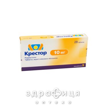 Крестор таблетки п/о 10мг №28 препараты для снижения холестерина